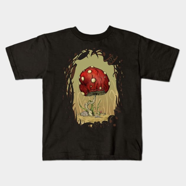 Grow Mario - Border Kids T-Shirt by TenkenNoKaiten